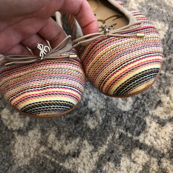 SAM EDELMAN Felicia Striped Ballet Flats In Bright - Picture 5 of 7